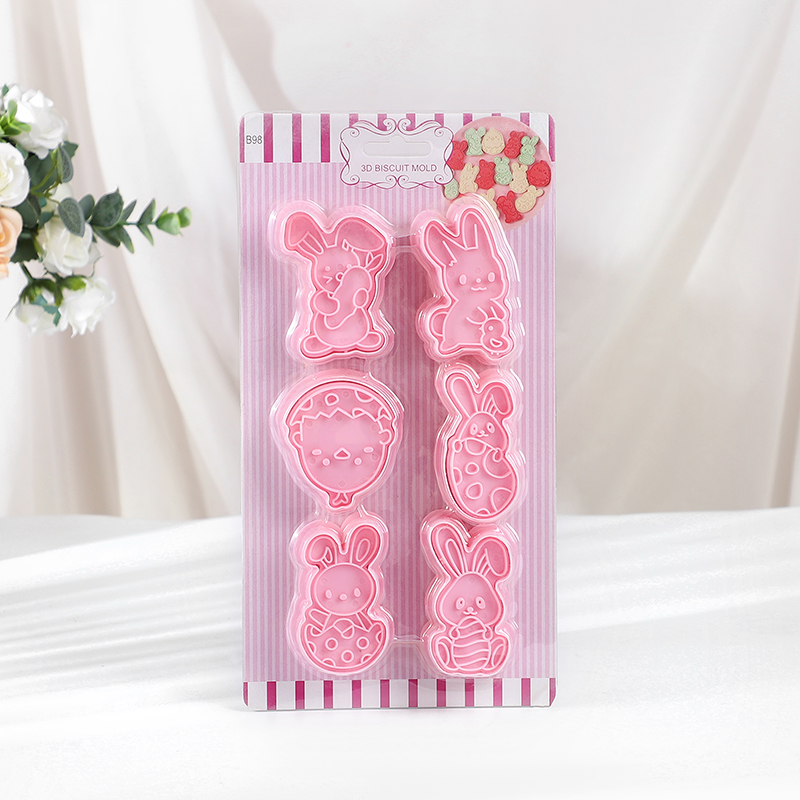 6pcs/Set Easter Bunny Cookie C - مراجعة Kitchen Baking Decor وسعره