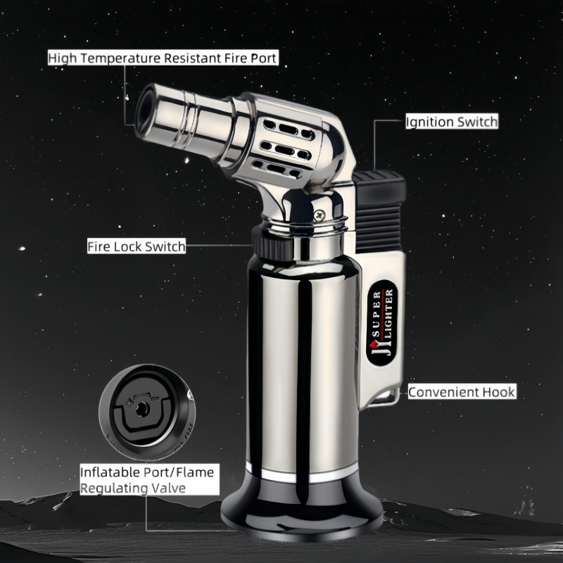 Metal Windproof Jet Flame Gas  - مراجعة Kitchen Baking Torch وسعره