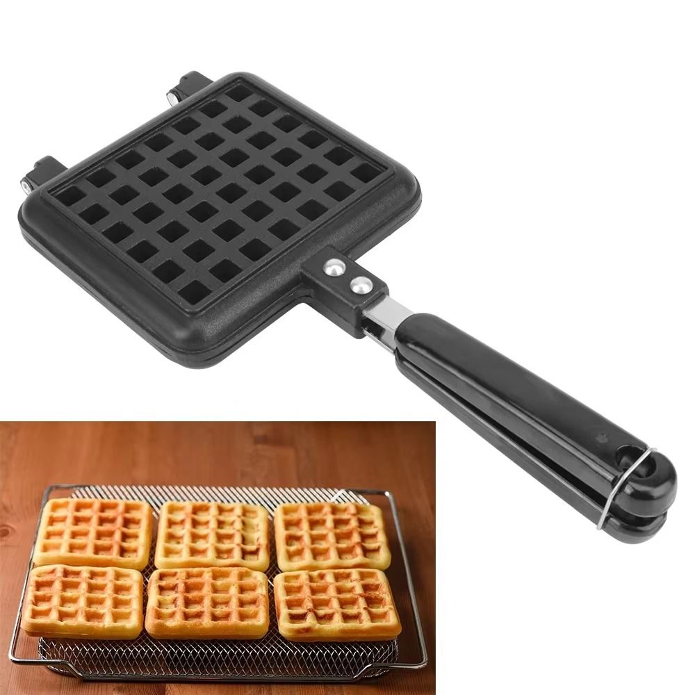 Long Handle Waffle Baking Mold - مراجعة Kitchen Baking Machine وسعره