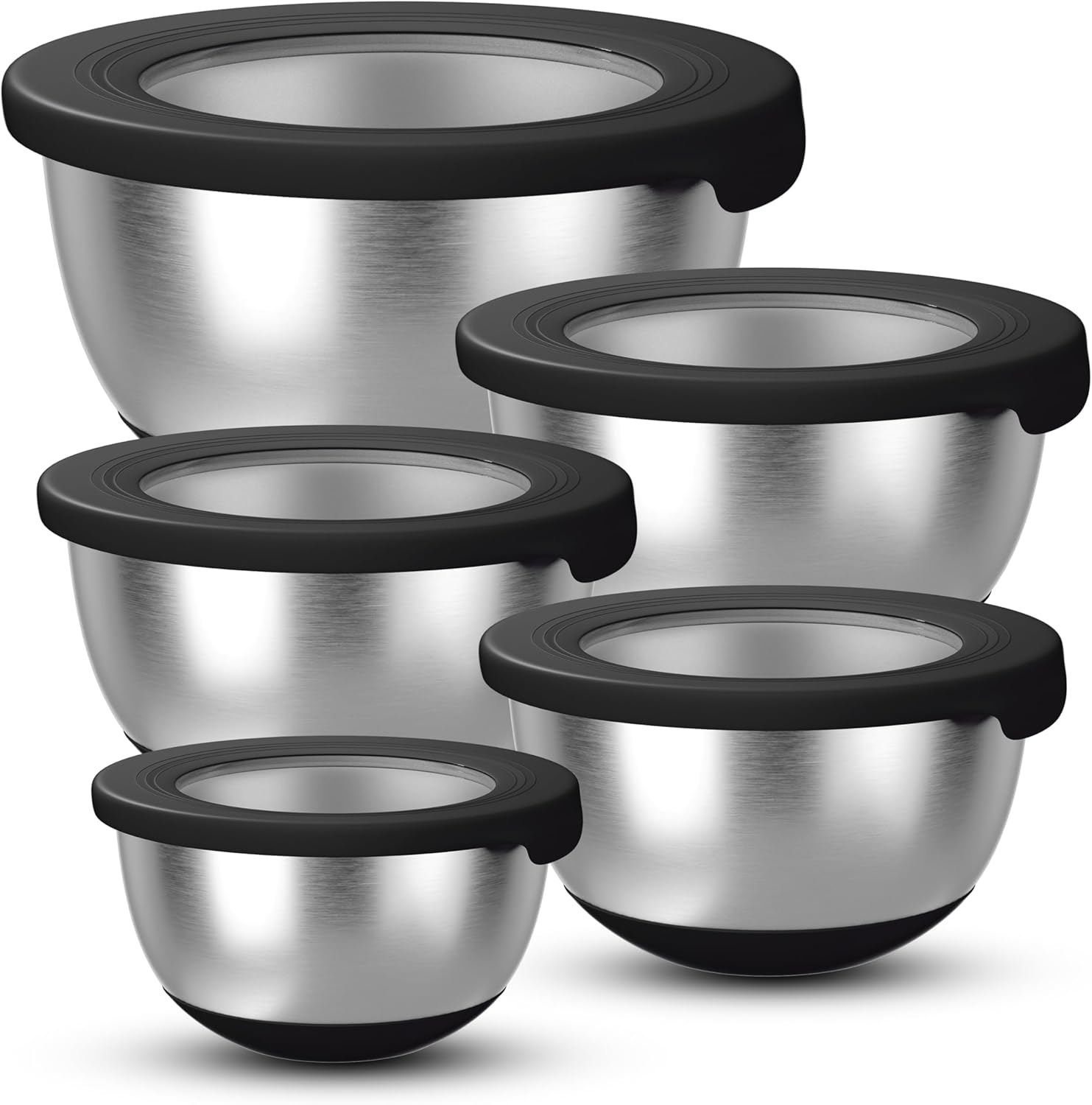 Stainless Steel Mixing Bowls w - مراجعة Kitchen Baking Bowls وسعره