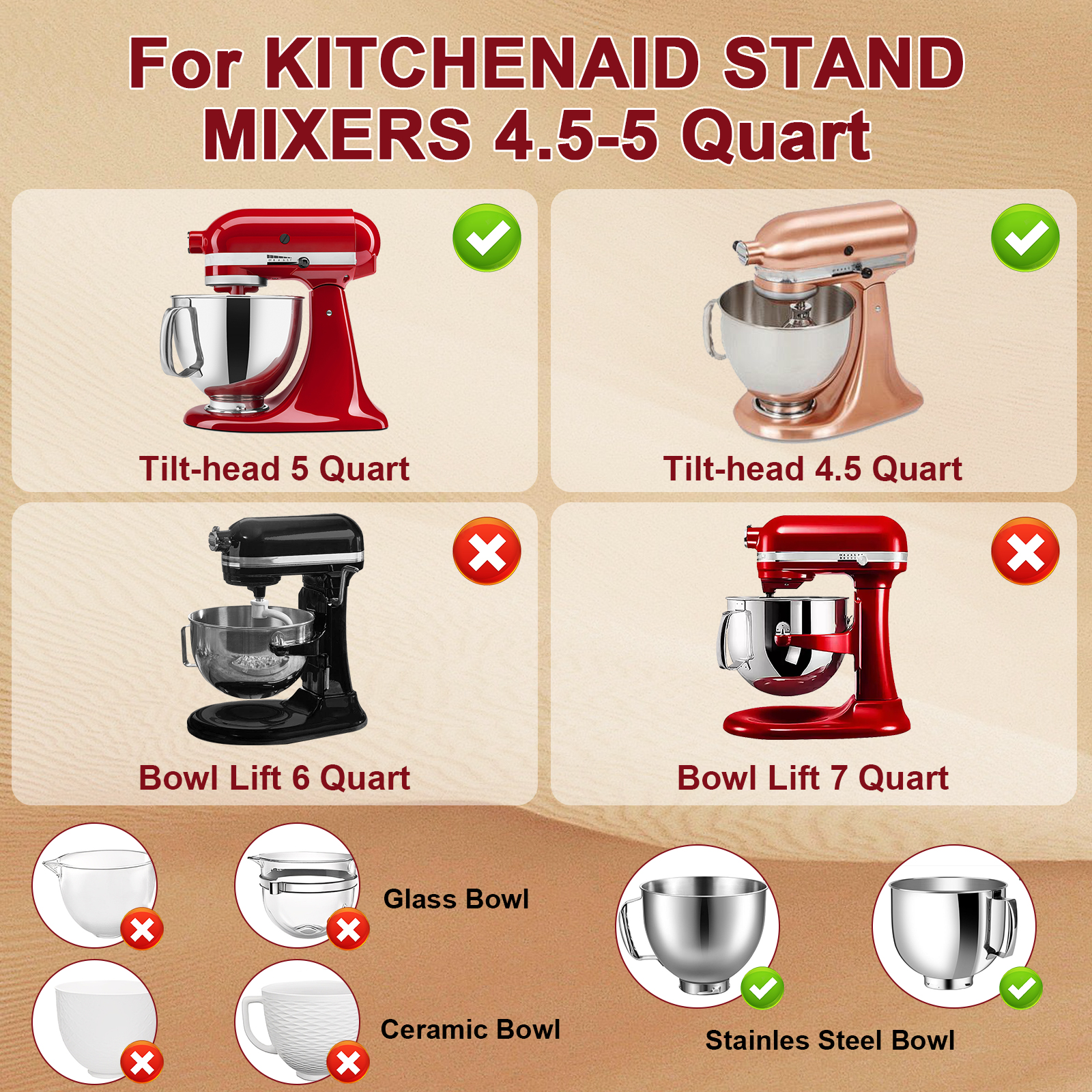Silicone Bowl With Lids Includ - مراجعة Kitchen Aid Baking Mixer وسعره