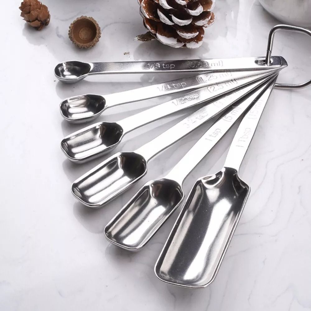 6Pcs Stainless Steel Measuring - مراجعة Baking Powder Kitchen وسعره