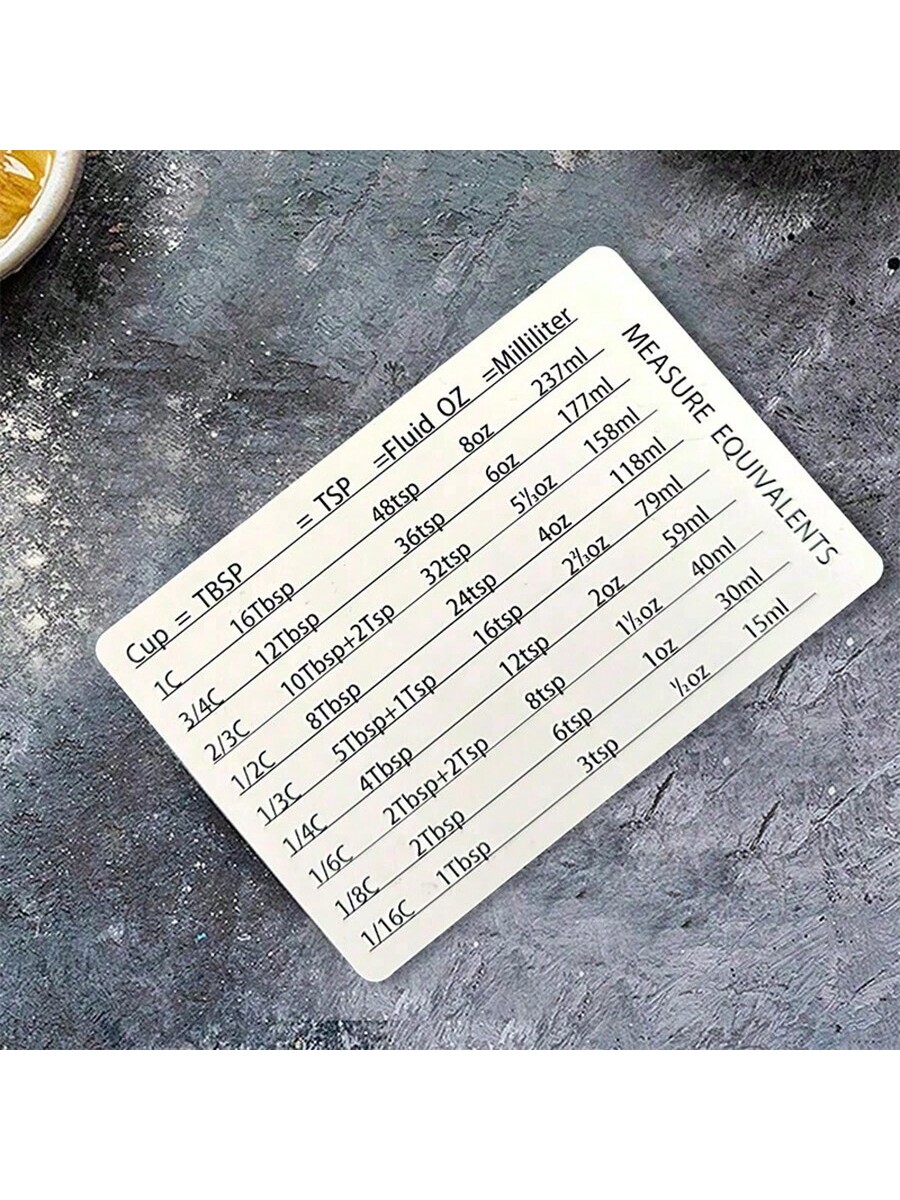1pc Kitchen Conversion Chart R - مراجعة Kitchen Baking Conversion Chart وسعره