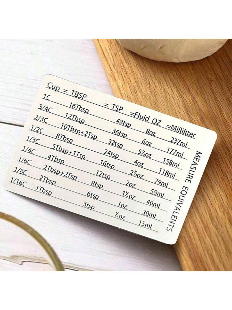 1pc Kitchen Conversion Chart R - مراجعة Kitchen Baking Conversion Chart وسعره