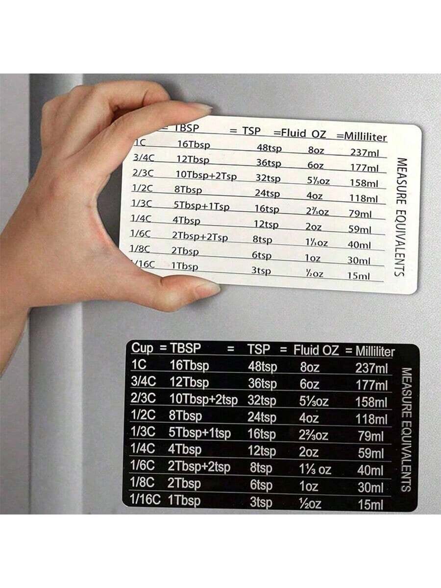 1pc Kitchen Conversion Chart R - مراجعة Kitchen Baking Conversion Chart وسعره