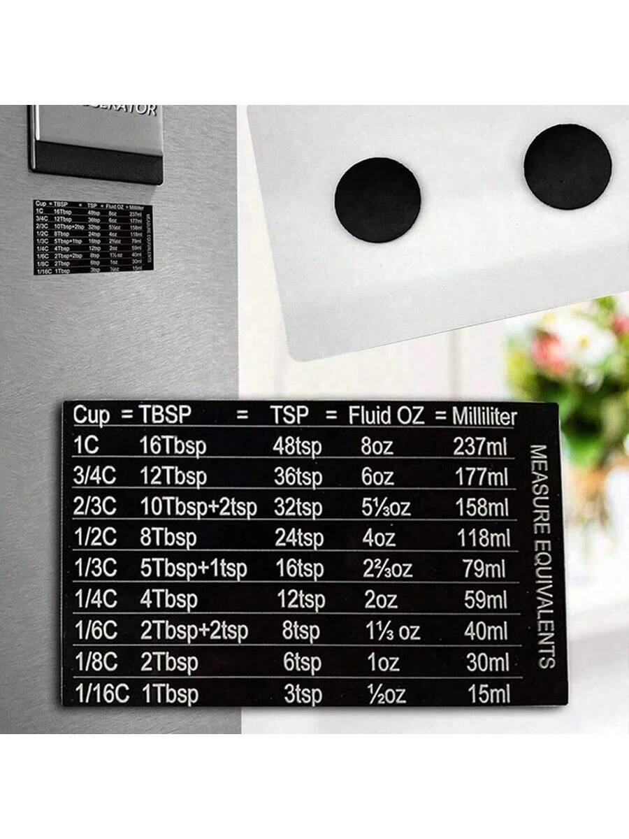 1pc Kitchen Conversion Chart R - مراجعة Kitchen Baking Conversion Chart وسعره
