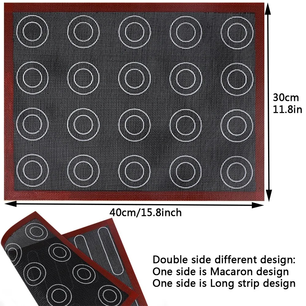 Aomily Silicone 30x40cm Two Si - مراجعة Super Kitchen Baking Mat وسعره