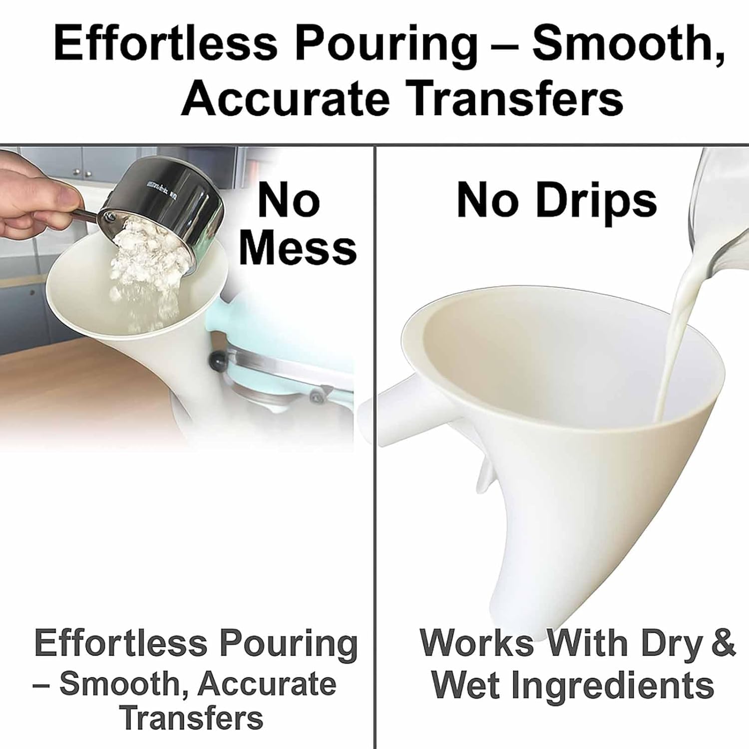 Flour Funnel for Kitchen Aid M - مراجعة Kitchen Aid Baking Mixer وسعره