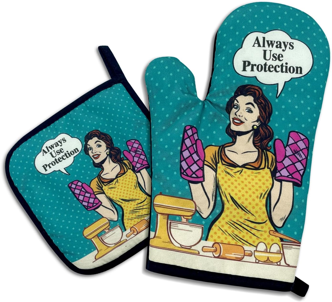 Always Use Protection,Funny Ov - مراجعة Kitchen Baking Area Ideas وسعره