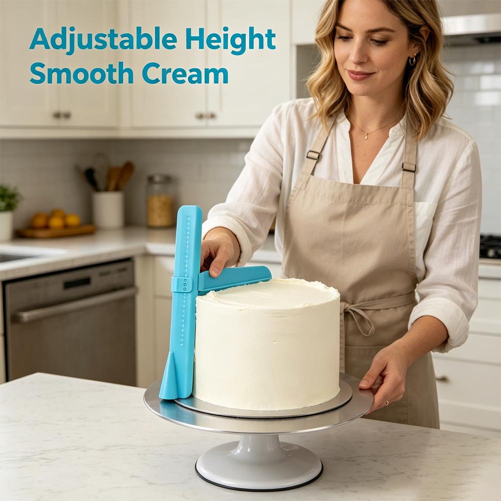 PP Cake Leveler Smoother With  - مراجعة Fondant Smoother Set وسعره