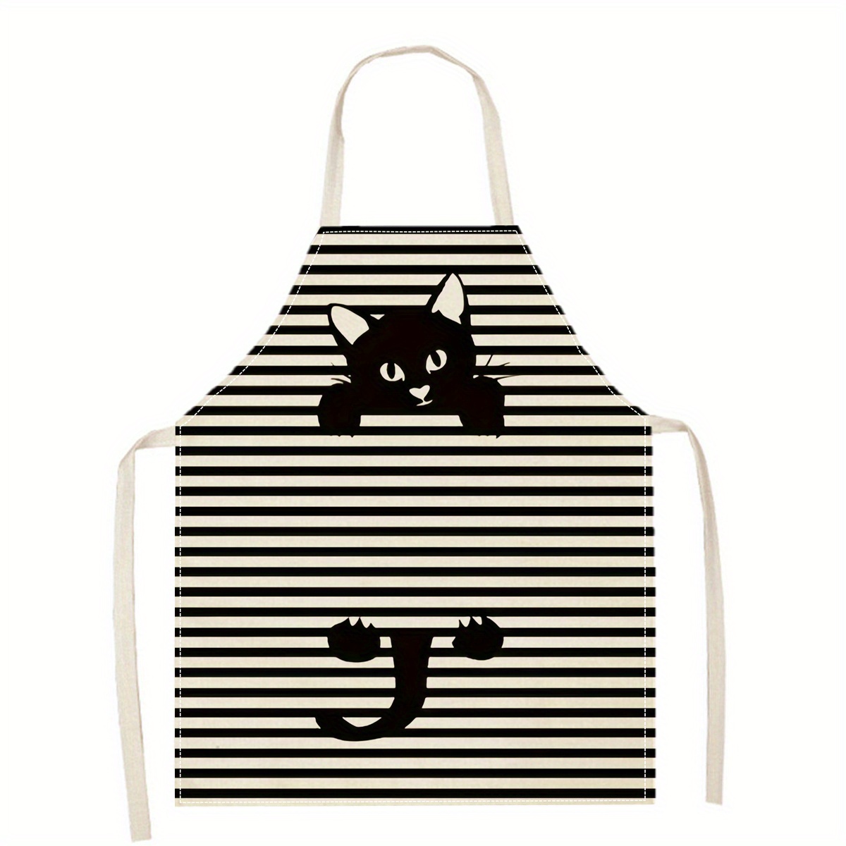 Linen Apron Funny Cat Sunglass - مراجعة Kitchen Baking Area Ideas وسعره
