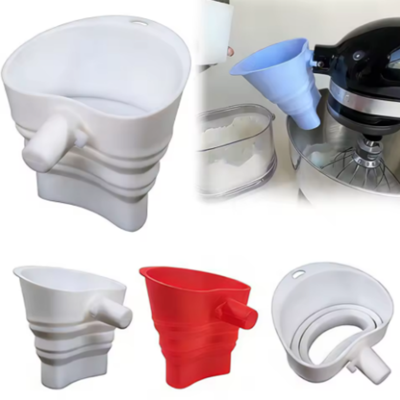 1/3pcs mix Silicone Flour Funn - مراجعة Kitchen Aid Baking Mixer وسعره